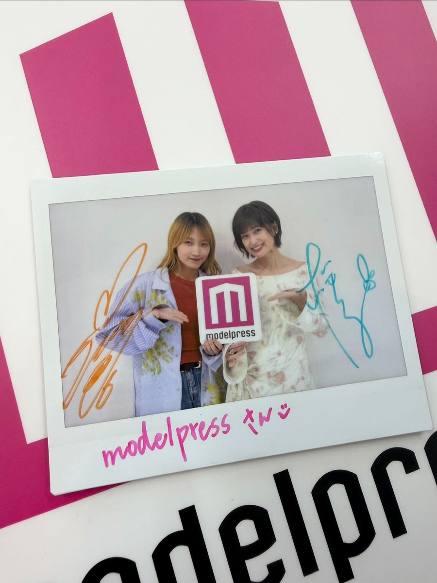 modelpress's tweet photo. ／
鞘師里保さん＆小西桜子さん
サイン入りワイドチェキを1名様に🎁
＼

1️⃣モデルプレスX（@modelpress）をフォロー
2️⃣「#モデルプレス読者プレゼント」と記事の感想を添えてこの投稿を引用ポスト

10/8（木）23:59締切

🎤インタビュー前編
https://t.co/zDLCWe9o7W

#付き合ってあげてもいいかな https://t.co/fPVSS6jhGK