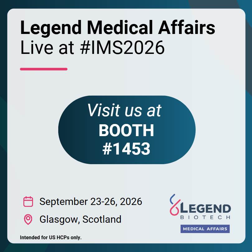 Legend Biotech Medical Affairs (@LegendUSMA) — #IMS26 — conference slide
