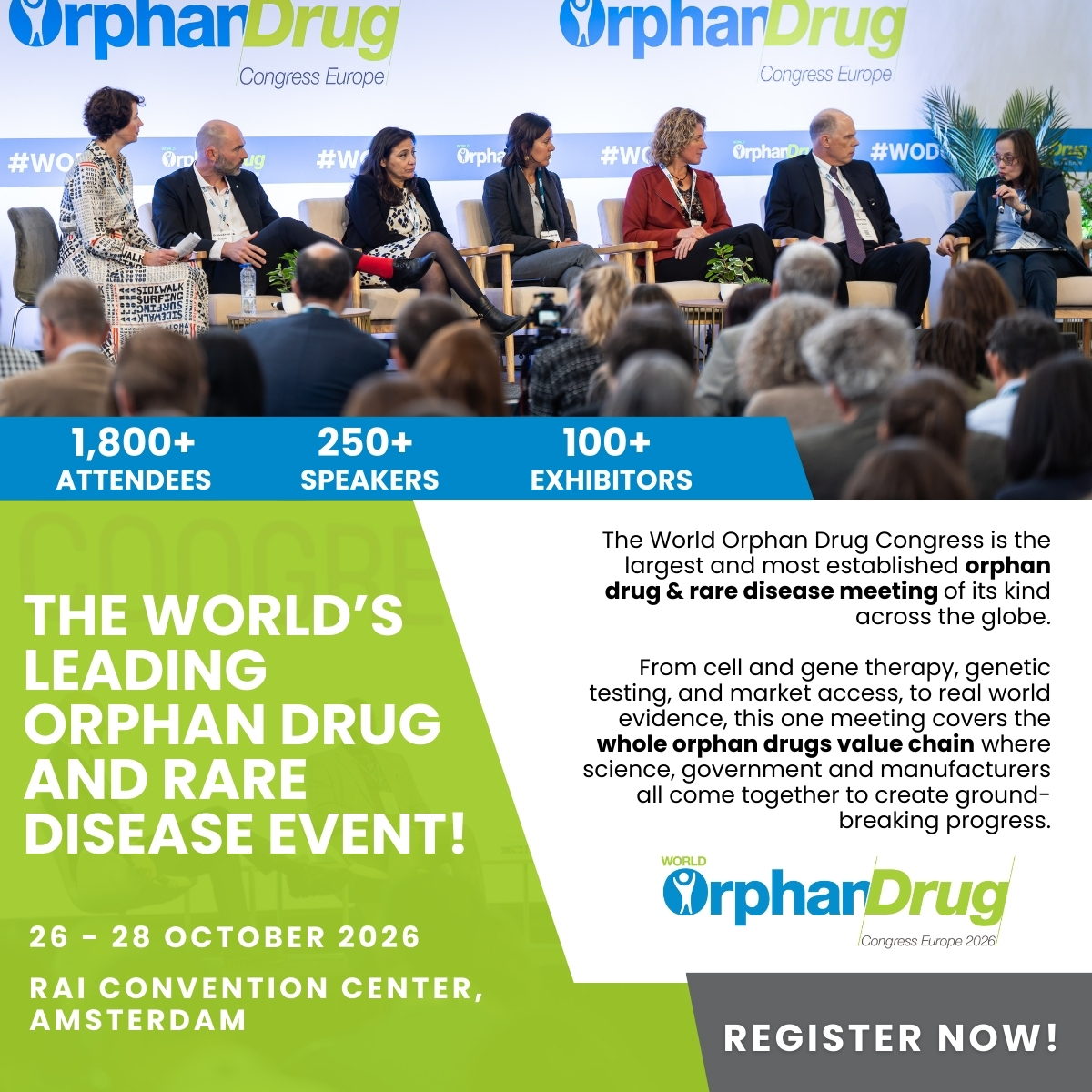 irdirc's tweet photo. 📢 Final reminder! Poster Zone applications for #WODCEurope 2026 close Monday, 28 Sept. Showcase your research to the global rare disease community. 🧬

Apply: https://t.co/SpSOGhY03F

📍 Amsterdam | 26–28 Oct https://t.co/ALQa1jxdWF