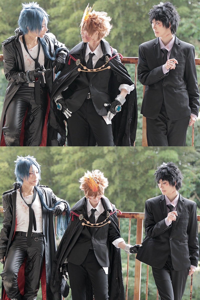 aria1015's tweet photo. ⚠︎ cos  コスプレ 血糊表現
家庭教師ヒットマンREBORN！
※撮影コンセプトで怪我表現有りです🙇‍♀️

🍍貴方が言います？それ！？
　　　　　　　　　　誰のせいだと？
🔥雲雀さんー骸がいじめるんですー。
🐤群れないで、咬み殺すよ

メンバー様リプ欄に
4Kthanks 📷　@sjtt_410 
#あの日の覚悟の続きを https://t.co/EpSrfrH2Ln