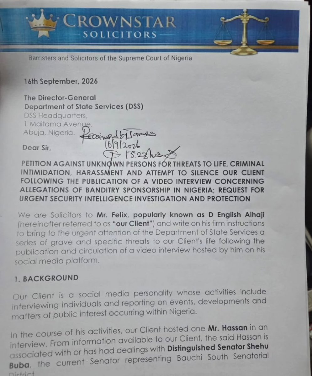 DEngliishalhaji's tweet photo. D English Alhaji ( DEA) filled a petition since 16th September https://t.co/AsyULzUmpR
