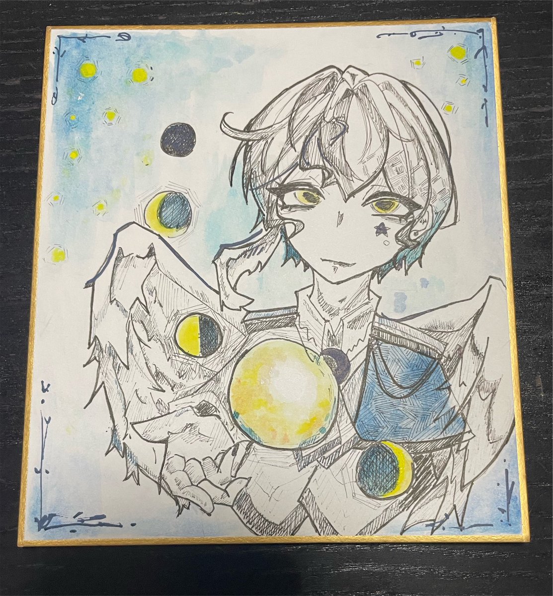 Sak0ra_k's tweet photo. 🌙×🪶

#illustration‌‌ https://t.co/pCz0CYi7MT