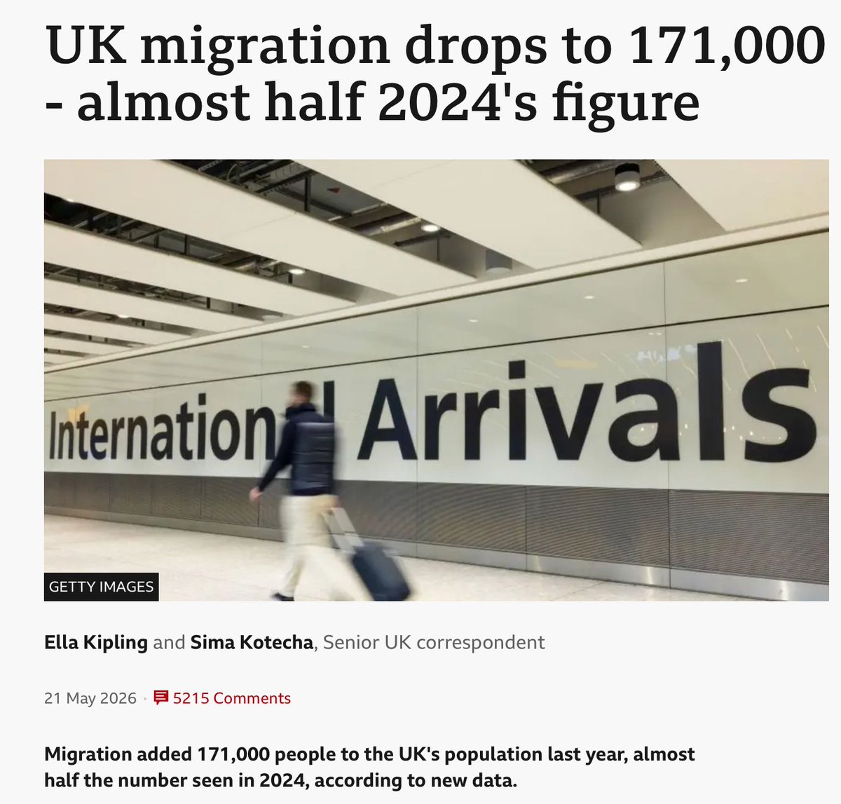 montysbiscuit's tweet photo. @Nigel_Farage Who did this?
Braverman, Jenrick, Kruger or maybe your dumb Brexit.
Although boat crossings are down by 48% &amp; overall migration is the lowest for years under Labour. https://t.co/2cL9Uk3wU4