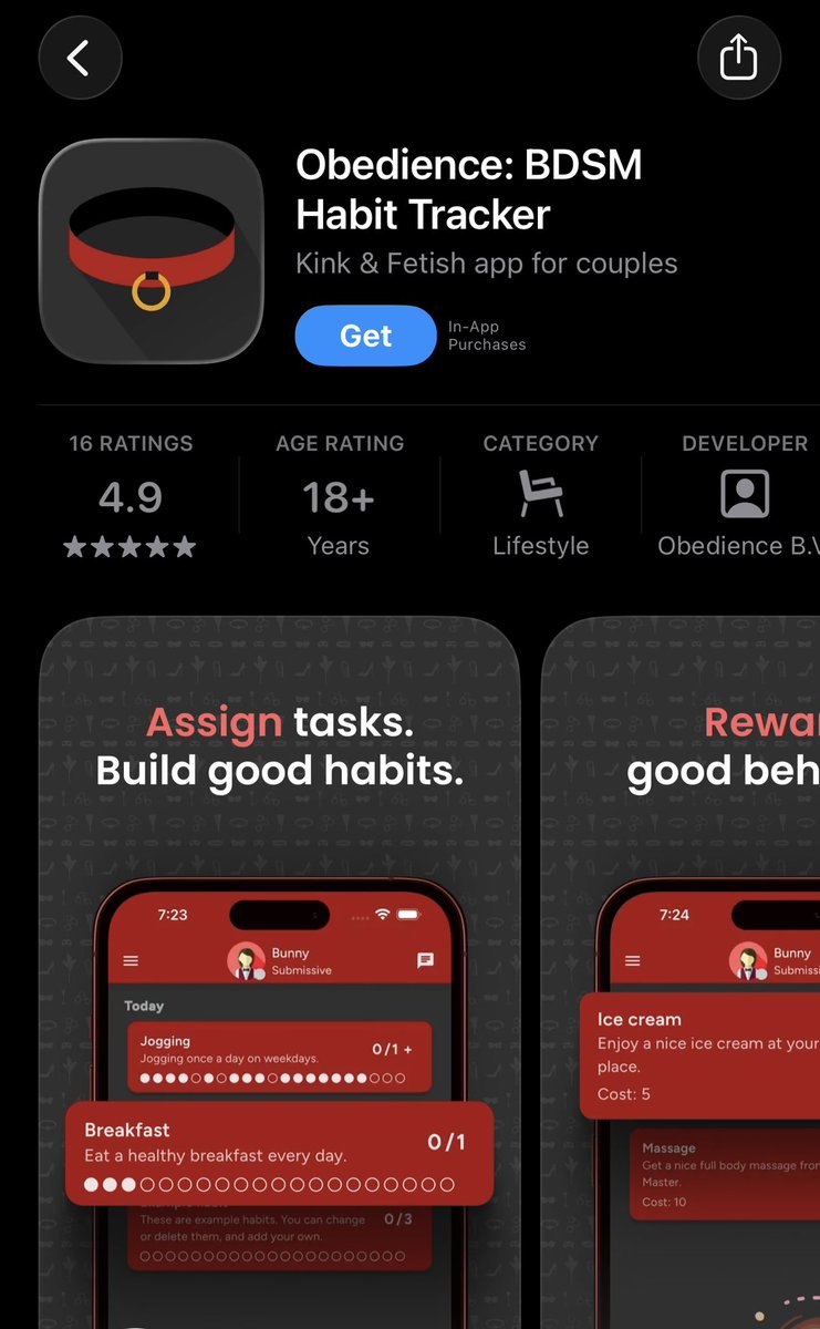 NordicGoddess_2's tweet photo. Omg I was totally sleeping on this obedience app. I friggin love it, so easy to to keep tabs on all my pathetic boys. https://t.co/fTaNiuVBpZ