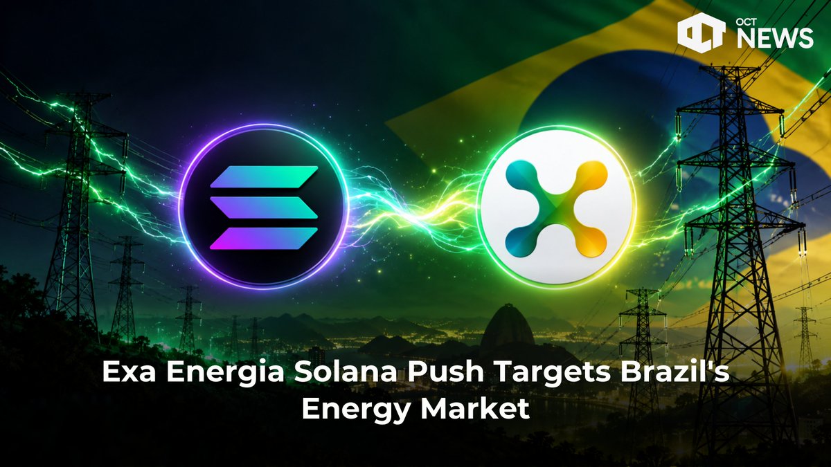 news_oct's tweet photo. Exa Energia Solana aims to tokenize Brazil’s clean-energy supply, but its on-chain footprint remains unverified. Here’s what we know.

Read More👇
https://t.co/HtM0Ak0Cdd https://t.co/jEWi8oSX27