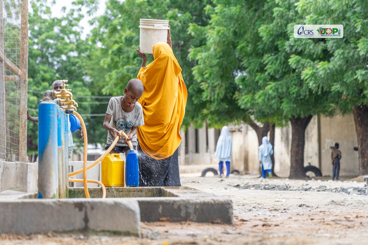 JDPIMaiduguri's tweet photo. Through the INTO-MAMI Project, funded by @CatholicRelief, JDPI rehabilitated 10 boreholes across Jere and Magumeri LGAs of Borno State, improving access to safer water.

Because safer water supports better nutrition through safer food preparation, hygiene and healthier homes. https://t.co/MUP9FcaN0G