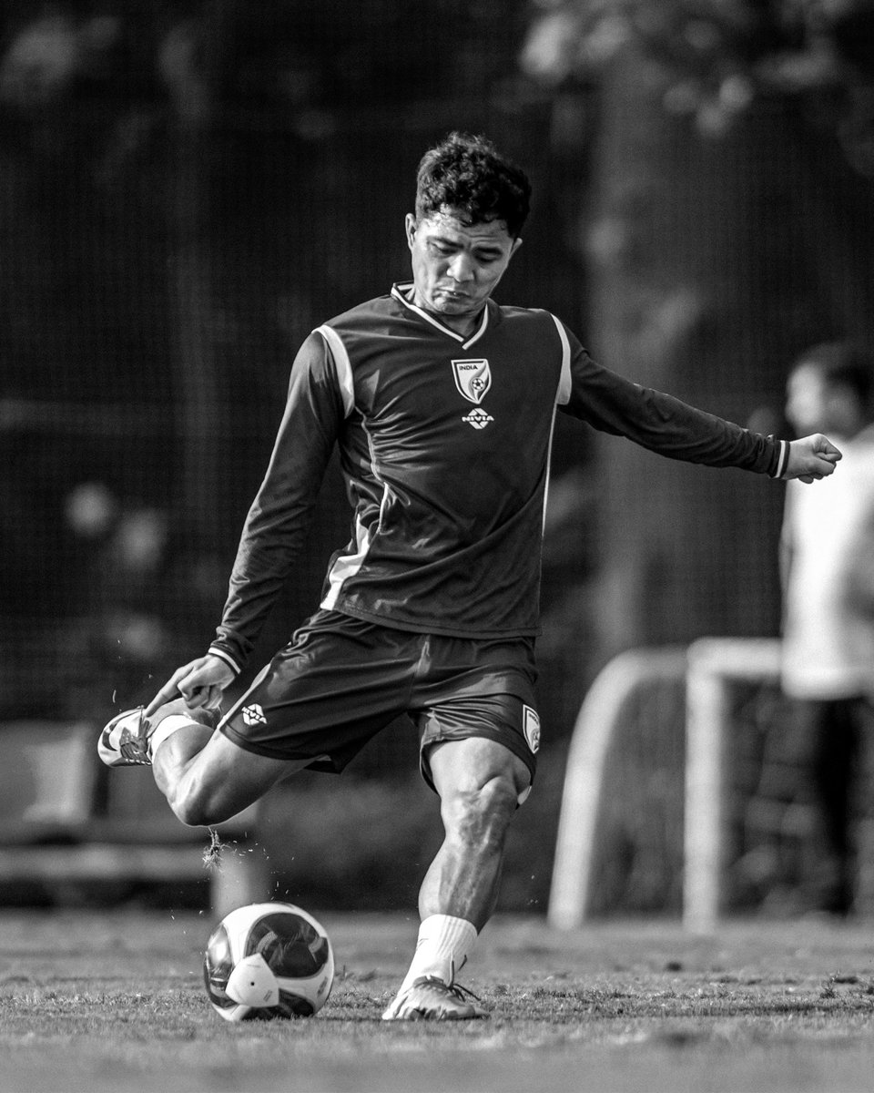 IndianFootball's tweet photo. Final session before matchday 🇮🇳⚡️

#BlueTigers #IndianFootball https://t.co/L9q9wcEWUN