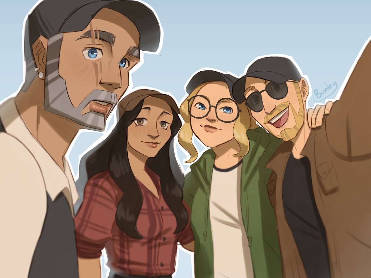 Bumblefly02's tweet photo. Cap Gang
(Beric, Ray Mond, Juno, Rhodes) https://t.co/6oQEkYPbdk