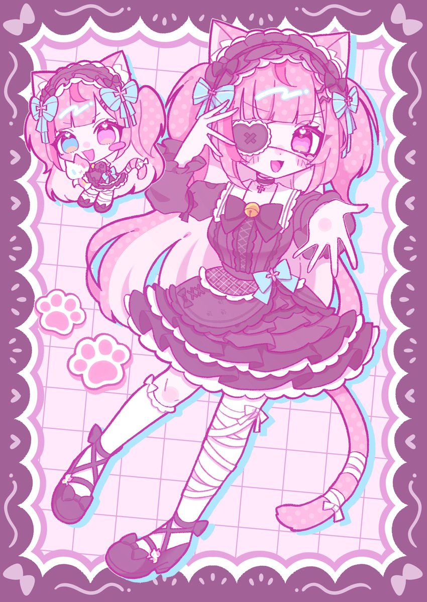Lolita_1105_15's tweet photo. お気に入りさくにゃん🎀🐾

新衣装イラストも描きたい！！

 #結城さくな  #さくなあーと https://t.co/HjQhXctCph