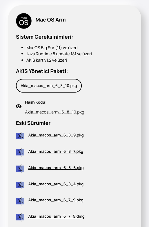 meyusufdemirci's tweet photo. MacOS kullanıp da E-İmza ile Arge Portal sisteminde sorun yaşayanlar için en temiz ve en net yöntemi anlatıyorum.

1. Öncelikle https://t.co/YiKryCsym3 adresinden MacOS ARM'nin son sürümünü indiriyoruz. 

(EN ÖNEMLİ KISIM) Genelde ilk yapılan şey e-imzanızı nereden aldıysanız o sağlayıcının websitesinden bu programı indirmek oluyor. Aynı hatayı ben de yaptım. MacOS için dedikleri sürümü indirdim ama MacOS için çıkmadı, hata verdi. Bu yüzden Tübitak'ın websitesinden indiriyoruz.

2. MacBook'larda USB girişi olmadığı için kart okuyucunuzu type-c olarak almanızı tavsiye ederim. Her E-İmza sağlayıcıda bu yok. Biraz Google search yaparsanız bulursunuz. Reklam yapmayalım şimdi.

Daha sonra kartı bilgisayara takıp Akia programını açıp PIN girerek karta giriş yapıyoruz. 

Eğer bu adımda hata alıyorsak e-imza aldığımız yer ile irtibata geçmemiz lazım.

3. Karta başarıyla bağlandıktan sonra Chrome veya Safari'den arge portal'a giriş yapıp imzalayacağımız belgeyi açıyoruz.

İlgili belgeyi E-İmzala dediğimizde ilk başta bizden SektorSoft'un hem programını hem de browser extension'ını kurmamızı isteyecek. Onları kurup sayfayı yeniliyoruz ve imzalama işlemini tamamlıyoruz.

NOT: Java'nın güncel sürümünün zaten kurulu olduğunu varsayarak onu pas geçtim.

NOT: Kart okuyucu Windows sanal makine veya herhangi bir USB Dock Station aracılığı ile okunmuyor. Okuyucu direkt bilgisayarınıza bağlı olması lazım.

NOT: E-İmza alındıktan 1 gün sonra aktif oluyor. Aynı gün denerseniz karta giriş yaparken hata alırsınız.