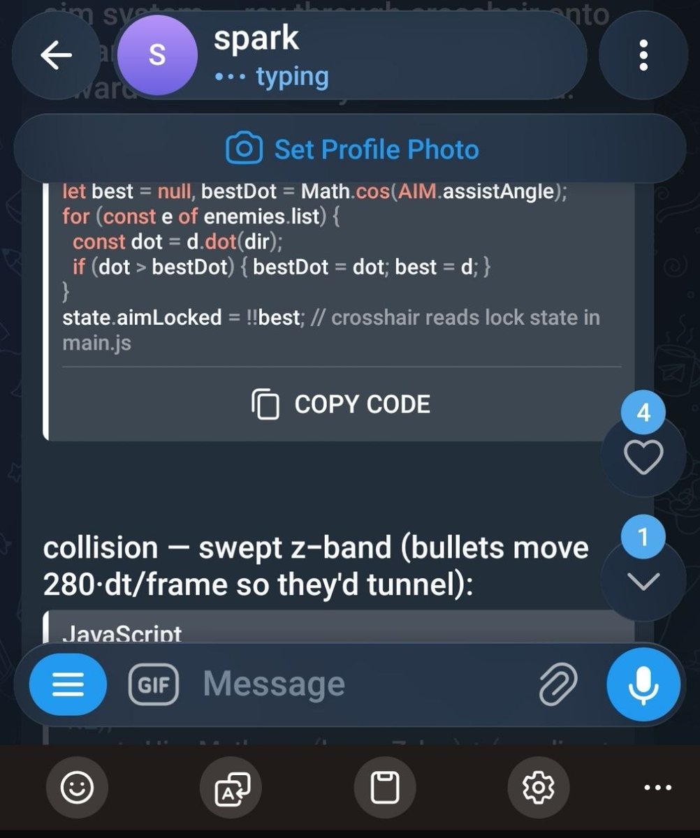 sudoingX's tweet photo. if 12gb of vram is the entry point of the local ai quest, then 2x dgx spark with 256gb of unified ram or vram is the point where you don't miss the frontier anymore.

now i am running qwen 3.8 flash next fp8 on my 2x dgx spark with vision and full context, it builds insane stuff you have no idea of and it's better at frontend design than any of the humans i've met.

i know because i run this every day on my desk, run experiments and put it through things you could not imagine yet, and most of them i cannot post, so what i post is games and builds and stacks. so here is hermes agent running on telegram, working on the build i am working on to demonstrate.