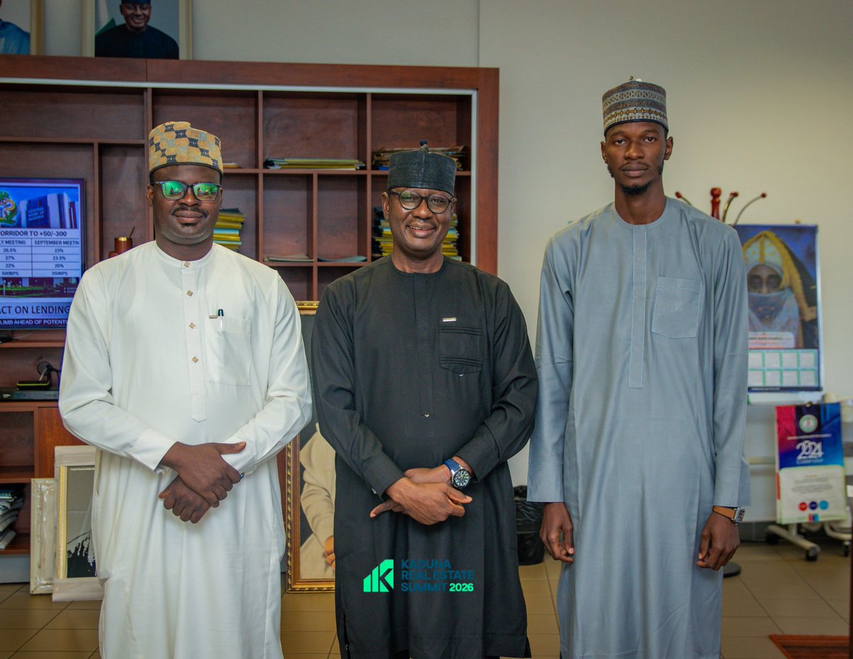 KadRealEstate26's tweet photo. The KRES Team also held a strategic engagement with the Principal Private Secretary to the Executive Governor of Kaduna State, Prof. Bello Ayuba, as part of our ongoing consultations ahead of the upcoming summit. https://t.co/OlXJjWCLQ8