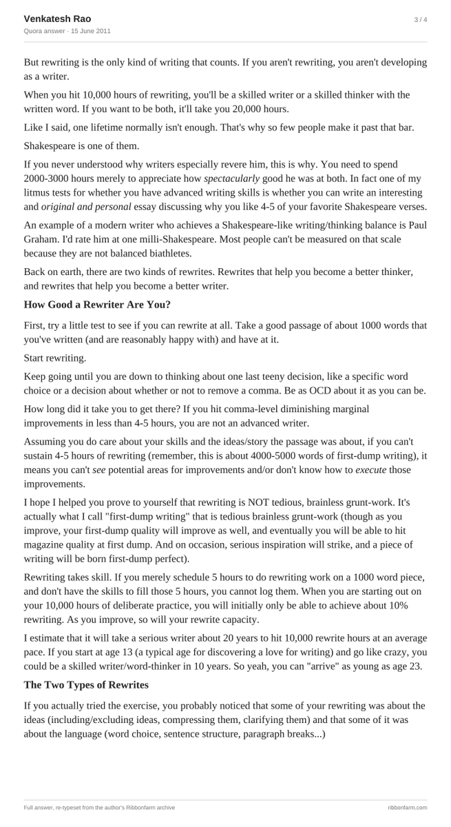 nosilverv's tweet photo. This is possibly my fave thing Venkatesh Rao has written: on how to become a good writer, and the distinction between thinking-first and writing-first writers. https://t.co/iip32moMG9