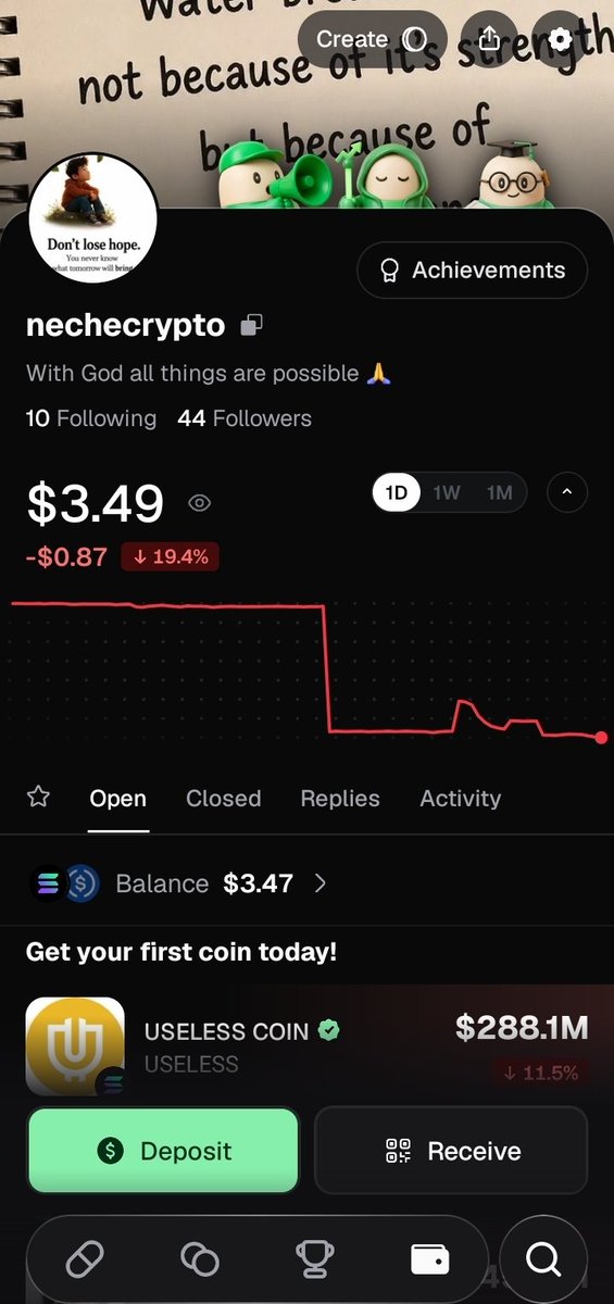 DegenBeast67's tweet photo. @Onepeterrr $3 and a dream 😭 https://t.co/uB4SYeyYsz