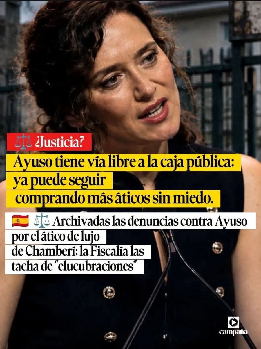 jebl_'s tweet photo. La «justicia» española vuelve a demostrar de parte de quién está: alfombra roja para que la impunidad siga saqueando lo público. Cuando la corrupción es de los de siempre, la Fiscalía no ve delitos, solo "elucubraciones". El sistema judicial no es imparcial, es su escudo... https://t.co/hh4LFHOHy1