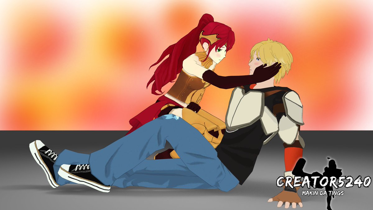 Blast5240's tweet photo. Pyrrha being brave, and Jaune being shy

#Creator5240 #rwby #rwbyfanart #arkos #jaunearc #pyrrhanikos #blender https://t.co/KGDb5LXxlE