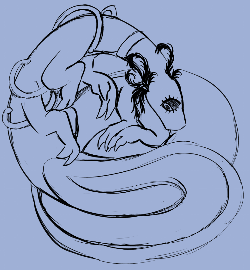 slimeulations's tweet photo. i have a lot of sketches of this thing actually heres some of the earlier drafts of the design, a lot of tubes. i  might bring the tubes back idk it depends rlly on how complicated i want to make assimilation. for the record at its base form it is like...a slime sort of.... https://t.co/b4oJwpeL8y