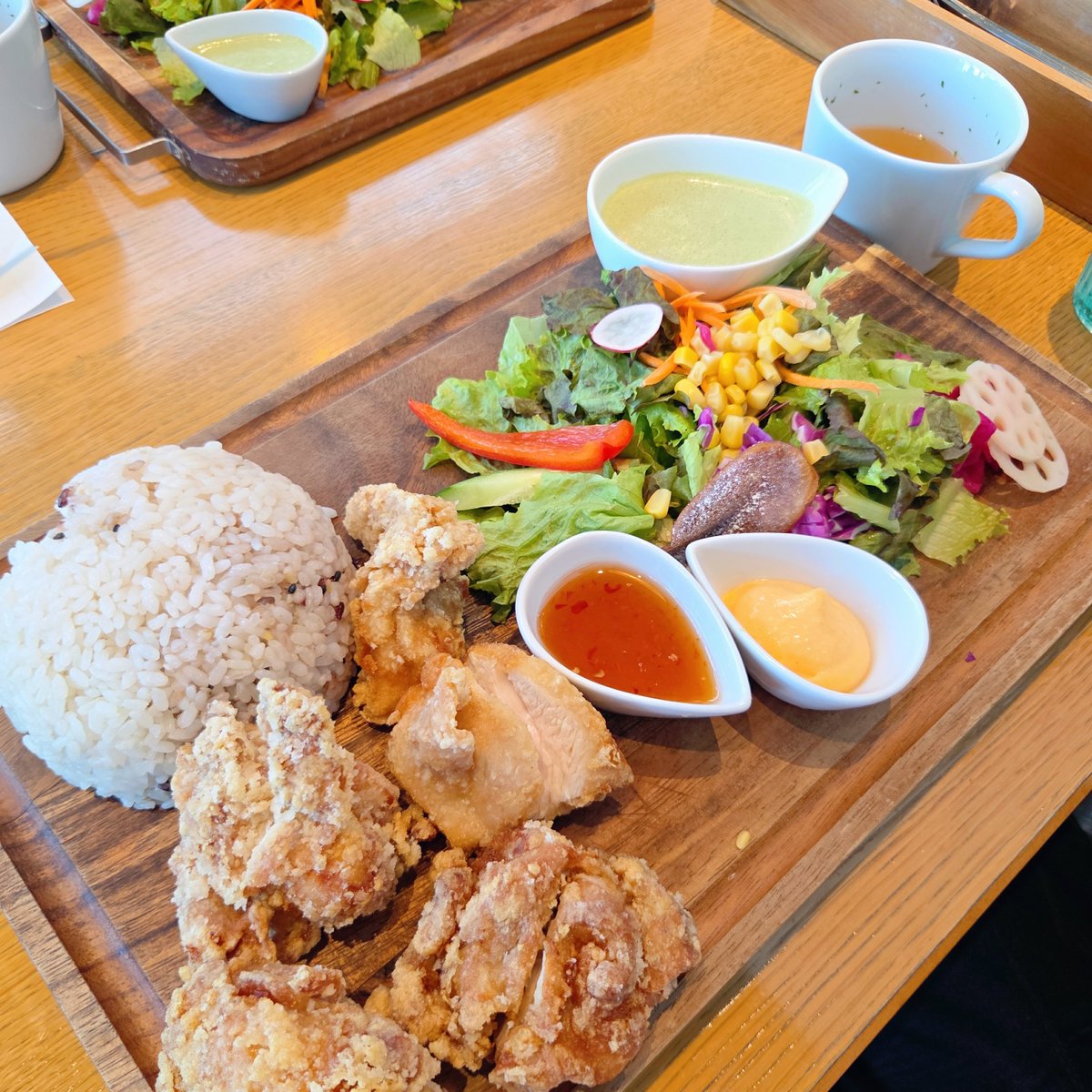 MAxxxRIN's tweet photo. 昨日はジムのイベントとイベントの合間にむかことランチ～🥰 https://t.co/39l3VwXBEI