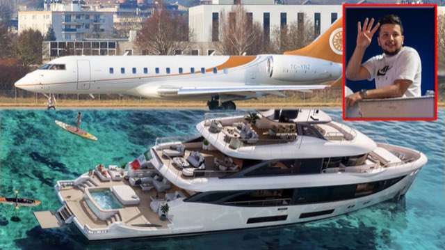 muratagirel's tweet photo. Fon soruşturmasında tutuklanan 28 yaşındaki Muhammed Yarız’a ait yaklaşık 200-220 milyon TL değerindeki 5 lüks araca el konuldu.

McLaren, Bentley, Rolls-Royce, Maybach ve Audi Q8…

Savcılığın tespitine göre bu araçlar 7-8 Eylül tarihlerinde 4 farklı kişiye toplam sadece 26 bin 280 TL “satış bedeli” gösterilerek devredildi.

Peki 28 yaşındaki Yarız’ın serveti yalnızca bunlardan mı ibaret?

Hayır.

Basına yansıyan bilgilere göre;

14,5 milyon dolarlık Benetti marka süper yatı var. 19,5 milyon dolara satın alındığı belirtilen Bombardier Global 5000 özel jeti var. 

28 yaşında !