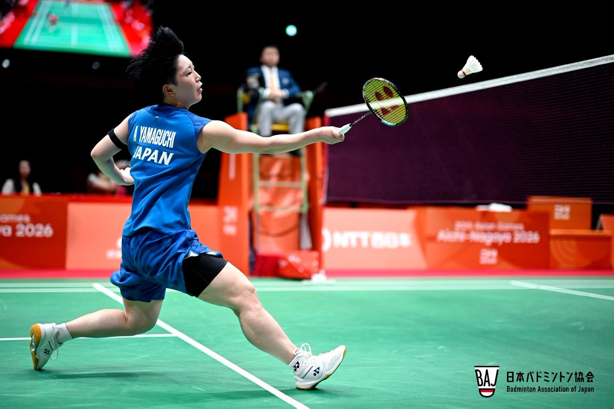 Badminton_BAJ's tweet photo. 【アジア大会（2026愛知・名古屋）】
女子団体戦　決勝・結果
中国 3-0 日本
日本は銀メダルを獲得🥈

🏸第一試合
WANG Zhi Yi 2-1 山口茜
🏸第二試合
LIU Sheng Shu/TAN Ning 2-0 福島由紀/松本麻佑
🏸第三試合
CHEN Yu Fei 2-0 宮崎友花

たくさんのご声援、ありがとうございました！
個人戦も応援よろしくお願いします！！

#TEAMJAPAN
#ともに一歩踏み出す勇気を #IPPO
#アジア大会 #バドミントン
@TeamJapan