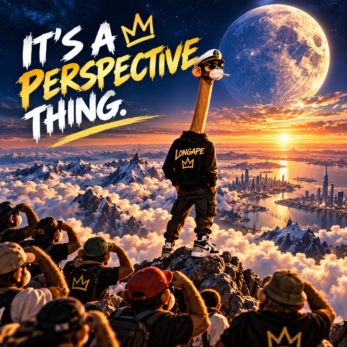 LONGAPE_X's tweet photo. Everyone is looking for the next big thing.

LONGAPE can already see it. 👀

It’s a perspective thing. 🦍🌙

Same Ape. Longer Neck. Bigger Dreams.

$LONGAPE https://t.co/BKS75p52t0