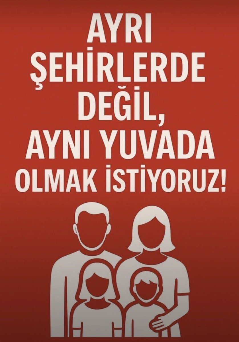 Erturgrul3866's tweet photo. #MebAileyiYOKsaydı 
Çok mu bişey istedik?

5 milyon kişiyi eyt den emekli eden yüce devletimiz, 3.000 öğretmenin aile birliğini sağlamaya gücü yetecektir. 
İnanıyor ve güveniyoruz.

Öğretmenler için İL EMRİ istiyoruz. 
@RTErdogan @EmineErdogan @_cevdetyilmaz @burhanduran @hasandogan @dbdevletbahceli @eczozgurozel @umitozdag @MDervisogluTR @yavuzagiraliog #ilemrihaktır #ilemrimüjdesi 
#AileBirliğiMesleğeBakmaz 
#AileYılındaİlEmri #ilemrimüjdesi 
#AilelerSınıftaKaldı #ilemri