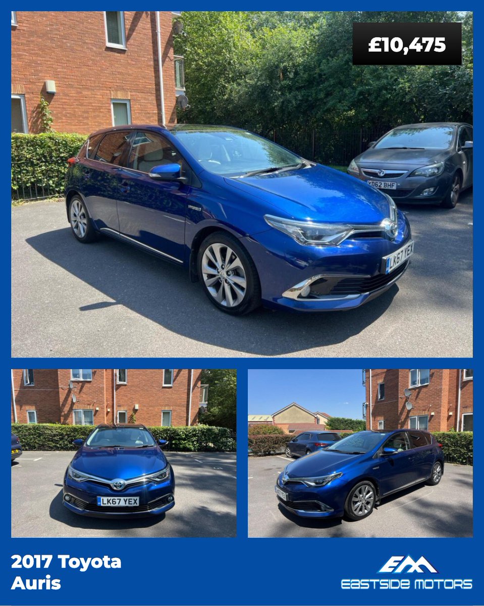 TrenaHarroczi's tweet photo. 2017 Toyota Auris 1. 8 VVT-h Excel CVT Euro 6 5dr (Safety Sense) – £10, 475. 1. 8L automatic, 92, 471 miles. Finance and warranty available. Part exchange welcome. Buy with confidence—read our 5-star reviews. Contact: 07939 817469. https://t.co/x1as1poNOy
