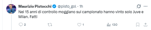 SandroSca's tweet photo. Pistocchino a 70 anni già rincoglionito e dimentica scudetti Roma e Lazio.
Ha rimosso Nakata con cambio regole 2 giorni prima di Juve-Roma e Perugia con 1 ora di stop per giocare a pallanuoto.

Eppure all'epoca lavorava.
Portava i caffè a Pressing, no? https://t.co/1AxxlwZvwx