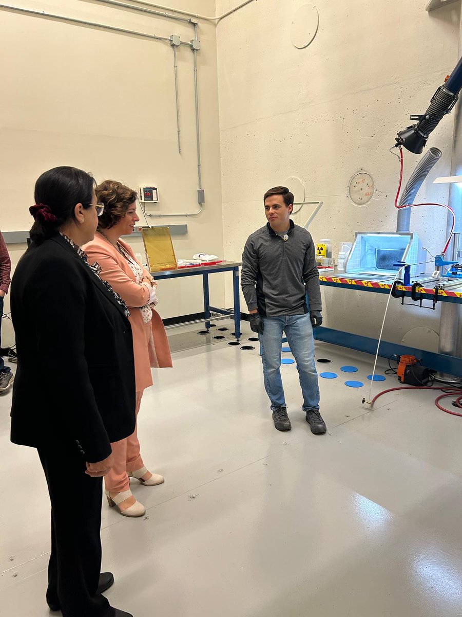 IAEANA's tweet photo. DDG Najat Mokhtar's US week was about partnerships that take nuclear science where it's needed most: a lecture at @MIT, our Collaborating Centre the Plasma Science and Fusion Center, a panel on debt and development, and @GEHealthCare talks to expand cancer care via #RaysOfHope https://t.co/UmwAqcTBp9
