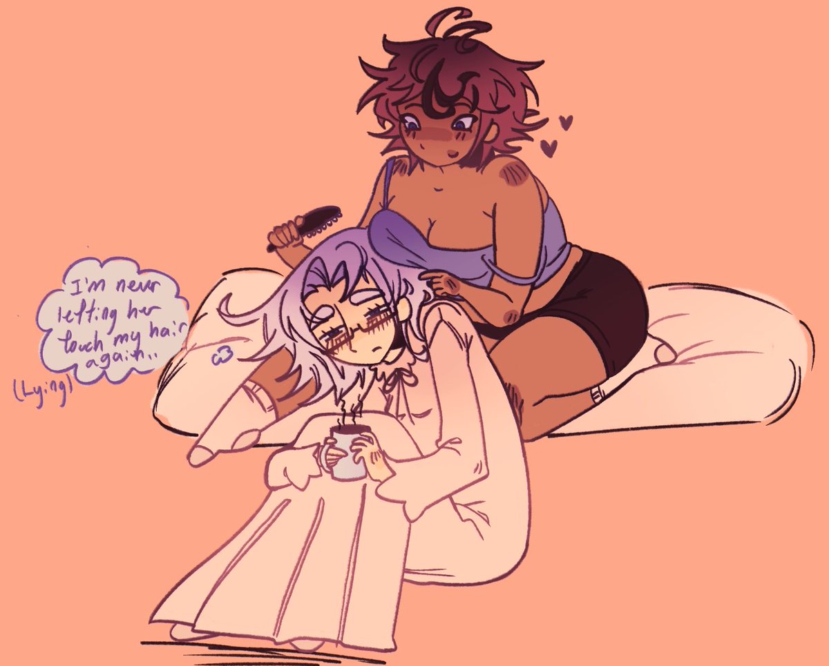 soapyselkie's tweet photo. Lesbian eitaku for my gf.. art trade maxxing ohhhhh shit @puffinangel 
#eitaku https://t.co/nbvizns77i
