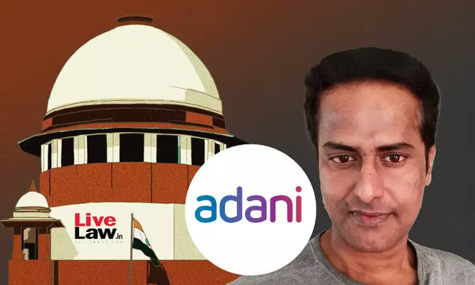 LiveLawIndia's tweet photo. Journalist #RaviNair's plea against his arrest over 'non-appearance' in #Adani defamation case mentioned before #SupremeCourt
Counsel for Nair: I filed an SLP today. Incarceration for 7 days...
CJI (not having heard what case the mentioning is about) expresses disapproval of repeated mentioning of cases at different points of time
CJI to staff: Issue a circular today
J Bagchi to counsel: Please don't disturb proceedings in a part-heard matter
CJI: I am liberal, does not mean you take advantage. It's understandable if somebody is to be hanged today but otherwise
J Bagchi (On another mentioning about assault on a lawyer): Go lodge FIR.