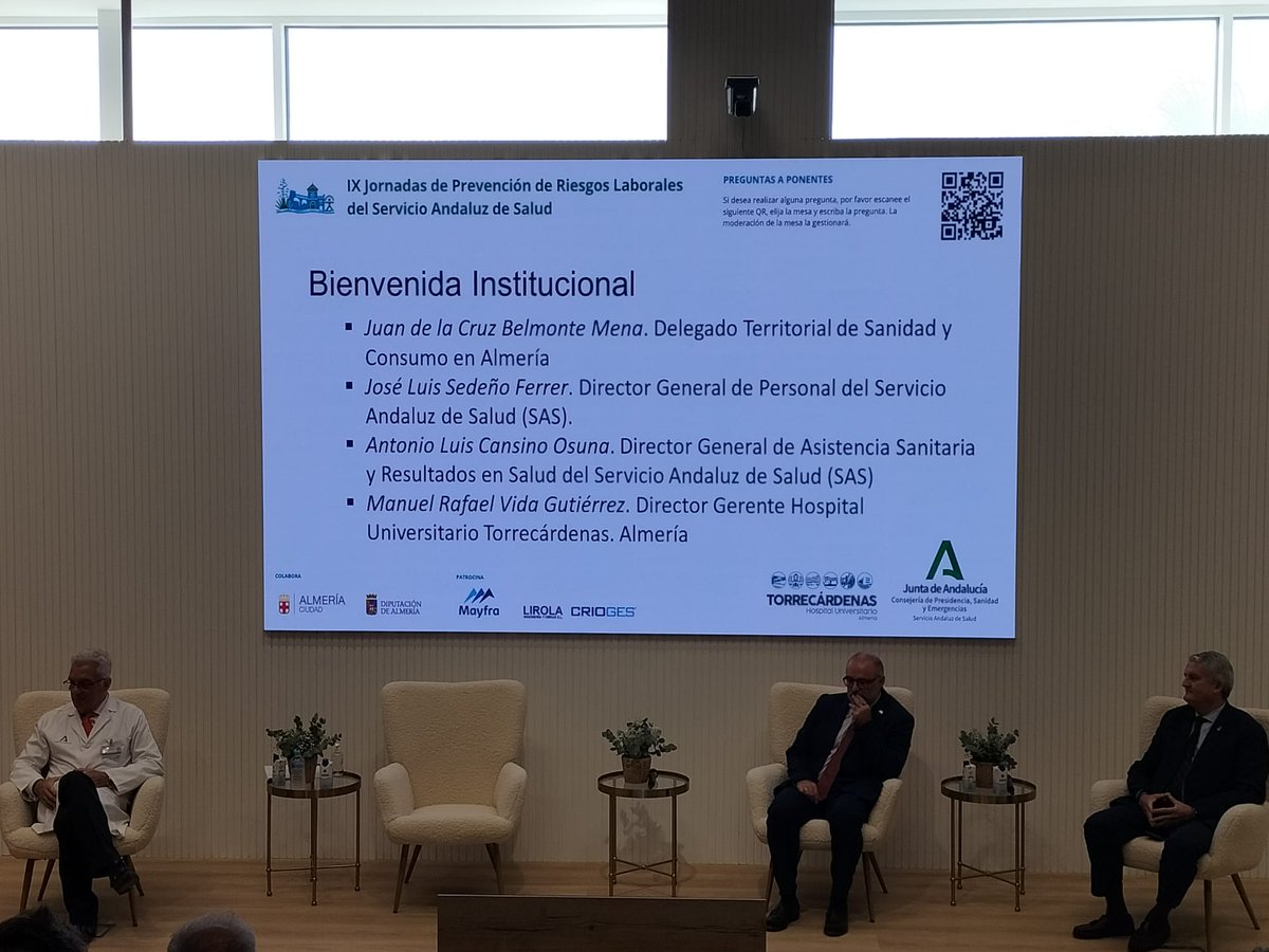 SATSE_Andalucia's tweet photo. ⛑️#SATSE presente en las IX Jornadas de Prevención de Riesgos Laborales del SAS bajo el lema “Cuidar a quienes cuidan: innovación y prevención para una Sanidad más segura”
🗣️Un foro donde se están abordando los temas que marcarán el presente y el futuro de la prevención en el SAS https://t.co/svo35aiCxg