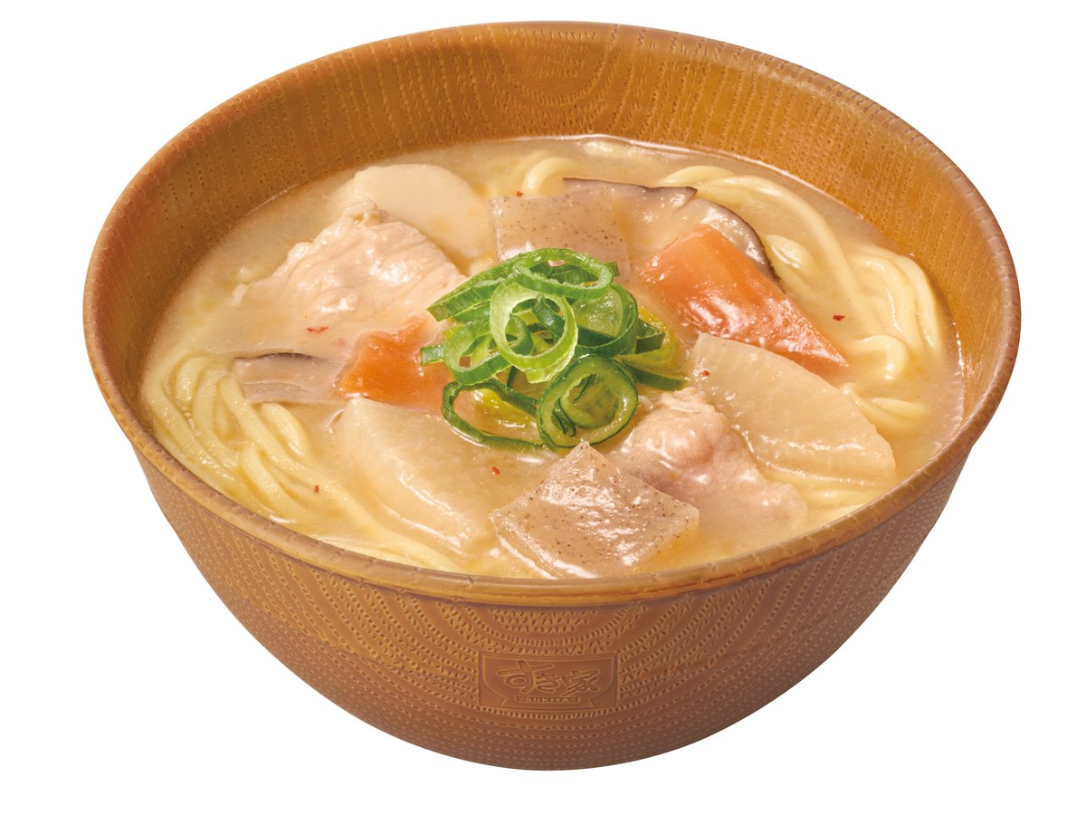 oricon's tweet photo. すき家「とん汁みそらーめん」復活🍜 
9月29日(火)9時から期間限定で販売

前回から麺を改良し
スープがより絡みやすくなった一杯✨
https://t.co/yN3maUH34A

牛肉入りや辛ねぎ入りらーめんも登場 https://t.co/7LxllntBZk