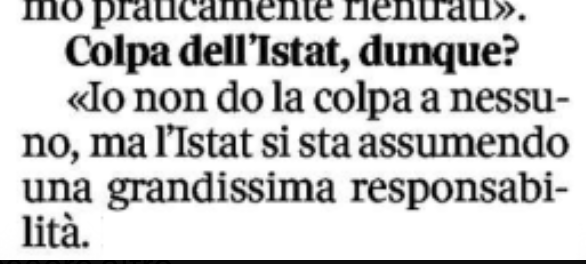 vitalbaa's tweet photo. Arianna Meloni dice che «l’Istat si sta assumendo una grandissima responsabilità».

L’Istat sta solo facendo il proprio lavoro: applicare le regole europee e aggiornare i dati quando emergono nuovi elementi.

Se il governo reputa che abbia sbagliato, produca le prove, così che Eurostat possa esaminarle. È Eurostat a verificare i dati sul deficit e, se trova errori, può formulare riserve o correggerli.

Contestare errori è legittimo. Mettere sotto accusa l’Istat perché il risultato non piace è un’altra cosa.