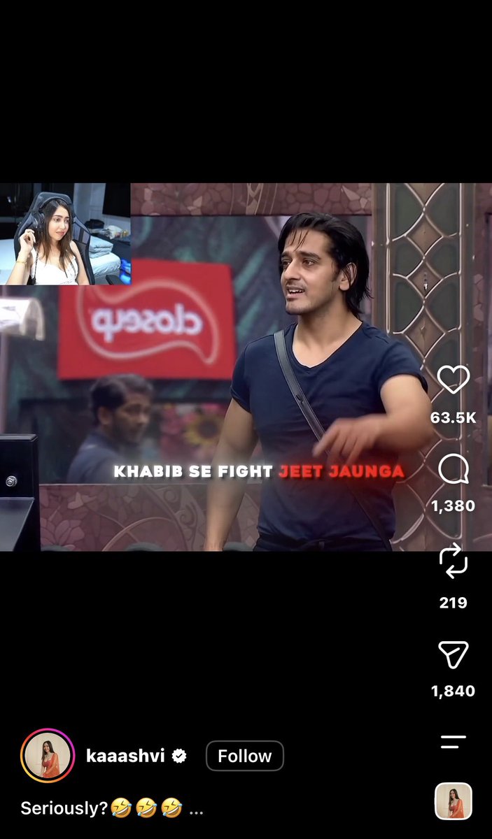 lakht3jigar's tweet photo. Nalla bauna gamer ki chamchi @KaashviH thought she was cooking Qazi with those edited posts… turns out she just cooked herself 💀 #Qazitouqeer #BigBoss20 #ScoutOTP https://t.co/gL86bLwujO