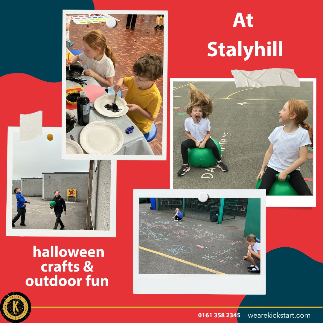 wearekickstart's tweet photo. Yesterday in childcare was full of fun!
The children made natural strawberry face masks, enjoyed Halloween crafts, outdoor fun and exciting experiments.
Take a look at what they got up to! π
#Childcare #Halloween #OutdoorFun #Kickstart https://t.co/INJeuhygQt