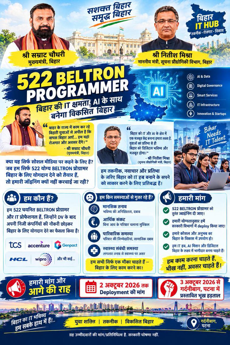 ghrit_kumar's tweet photo. @mishranitish #Deploy522BeltronProgrammer https://t.co/vsgPx6BhyO