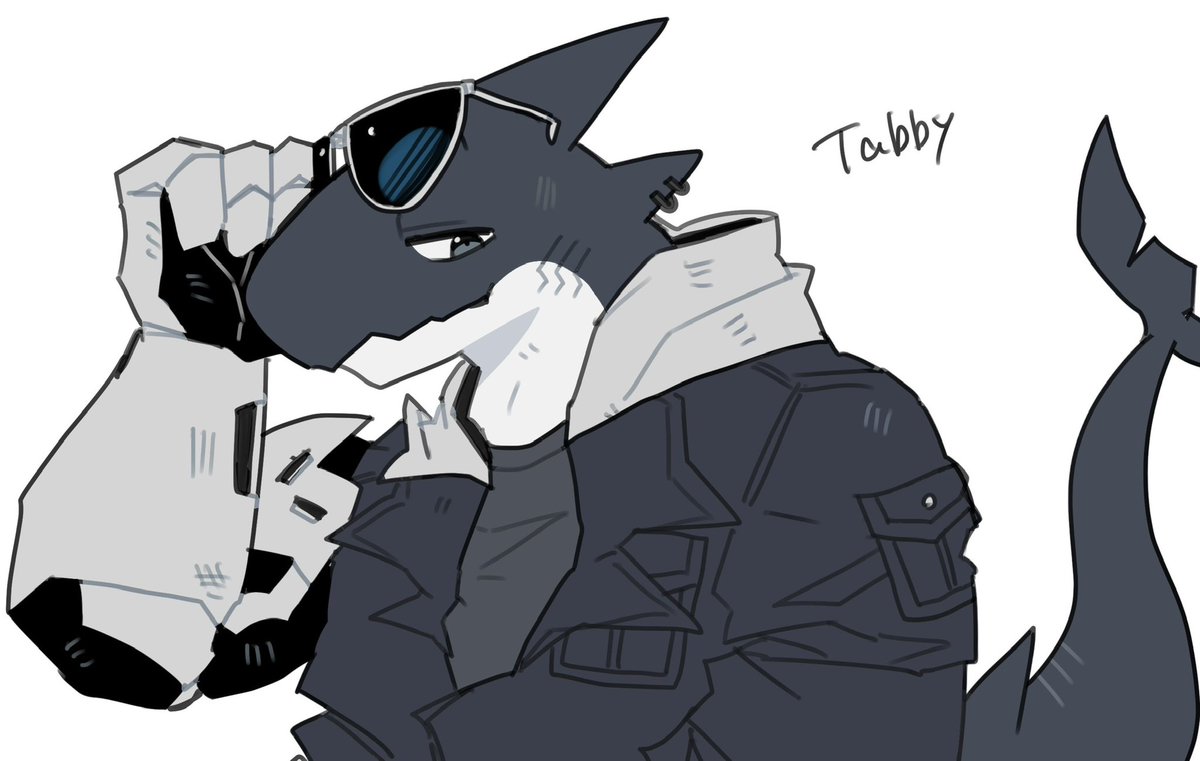 Shark_doragon's tweet photo. 人→サメ→オオカミ(現在) https://t.co/dhodVYTUvl