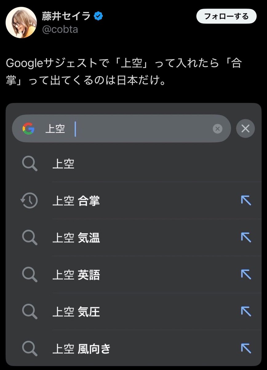1pBu4HZ1LH76190's tweet photo. 誰？肉欲企画さんって？？

それよりも僕はセイラさんの
高市憎悪のGoogleサジェストの方がこわいよ https://t.co/ar2g7o4yHD