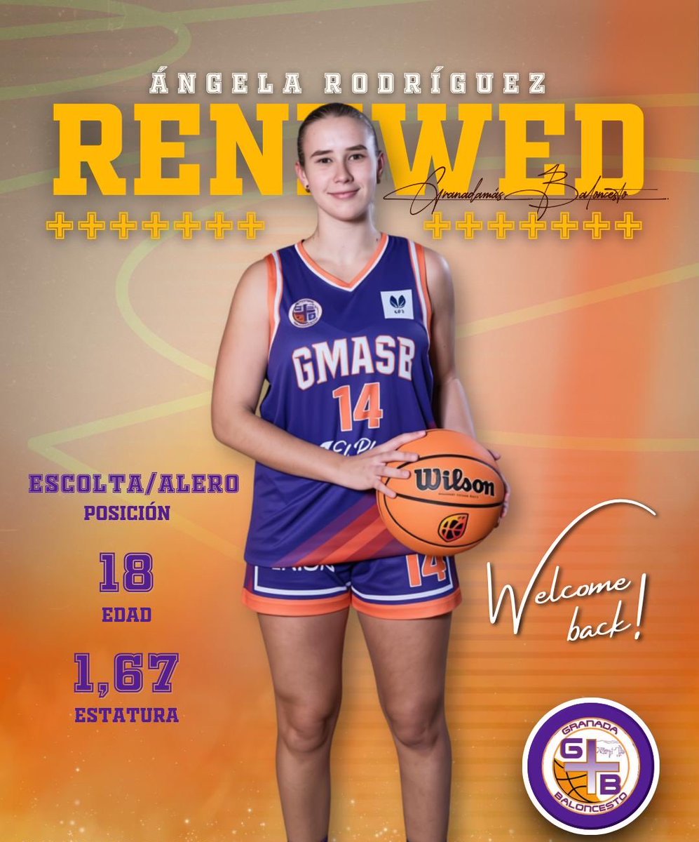 GMASB_'s tweet photo. 😉 ¡Calidad y trabajo para El Plantel GmasB! Ángela Rodríguez jugará en nuestro equipo de LN1 FEM la temporada 26/27.
🔥 Tras estar en dinámica con el #LF2, da el salto oficial con ficha del primer equipo.
🫡 ¡Orgullo de cantera y de trabajo bien hecho! #TiempoDeValientes https://t.co/7A1vQvTtZM