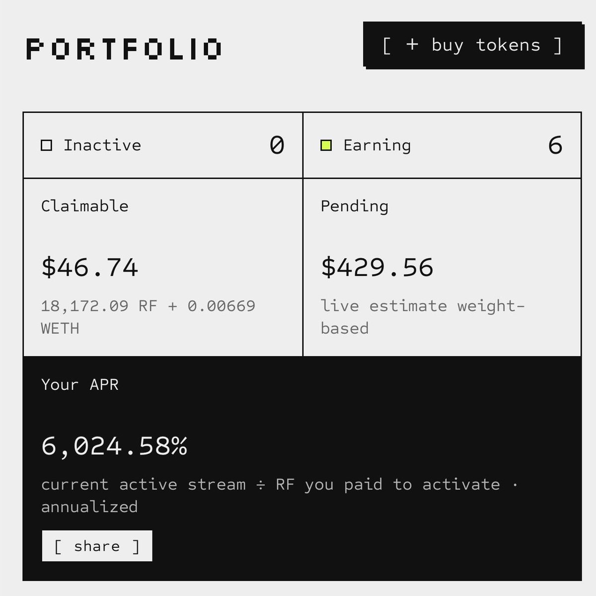 Amidastyle's tweet photo. GM 

There’s no genesis collection that gives you this much in less than 12hours 

Rare income from @RareFriendsNFT 

More to the economy coming soon. 

Thank you @poopie keep cooking those rewards. https://t.co/BZwuH0oD0A