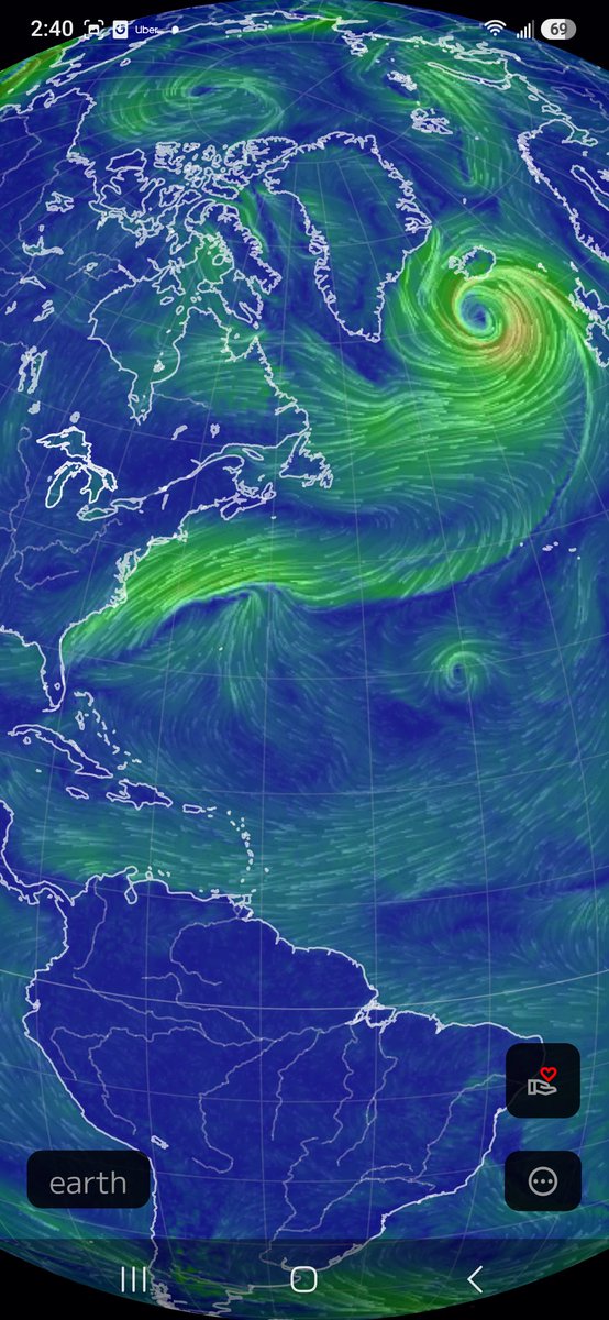 falloftheemprie's tweet photo. Can someone please explain this line on nullschool? Is this normal 🤔 #nullschool #weather #hurricane #winds https://t.co/XJiQC6xTCB
