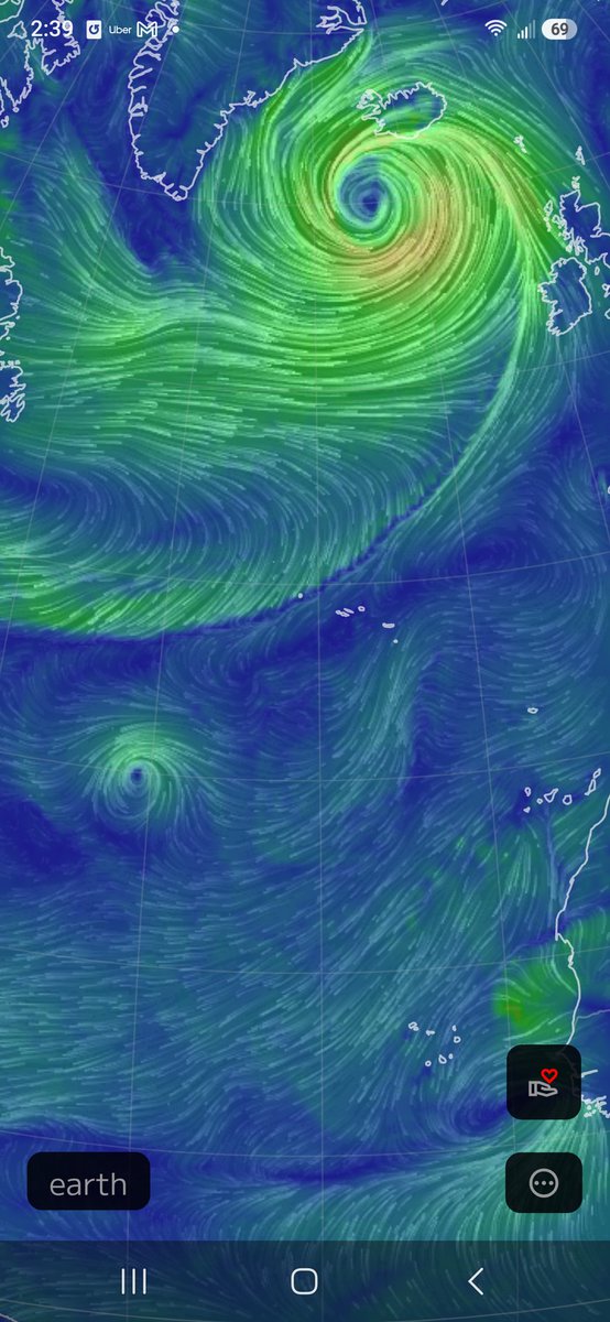 falloftheemprie's tweet photo. Can someone please explain this line on nullschool? Is this normal 🤔 #nullschool #weather #hurricane #winds https://t.co/XJiQC6xTCB
