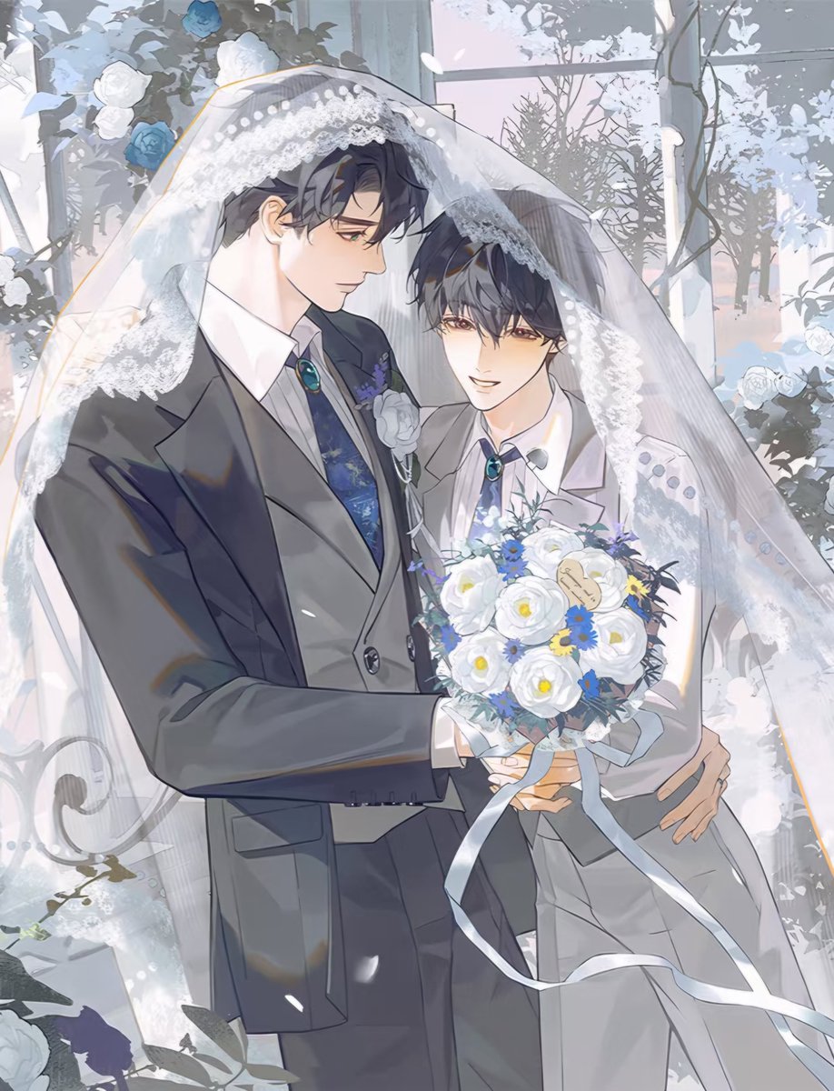 dokkaebisan's tweet photo. No but the intimacy of the shared veil is actually obscene?? Arrest everyone involved https://t.co/10FkwMFtyN
