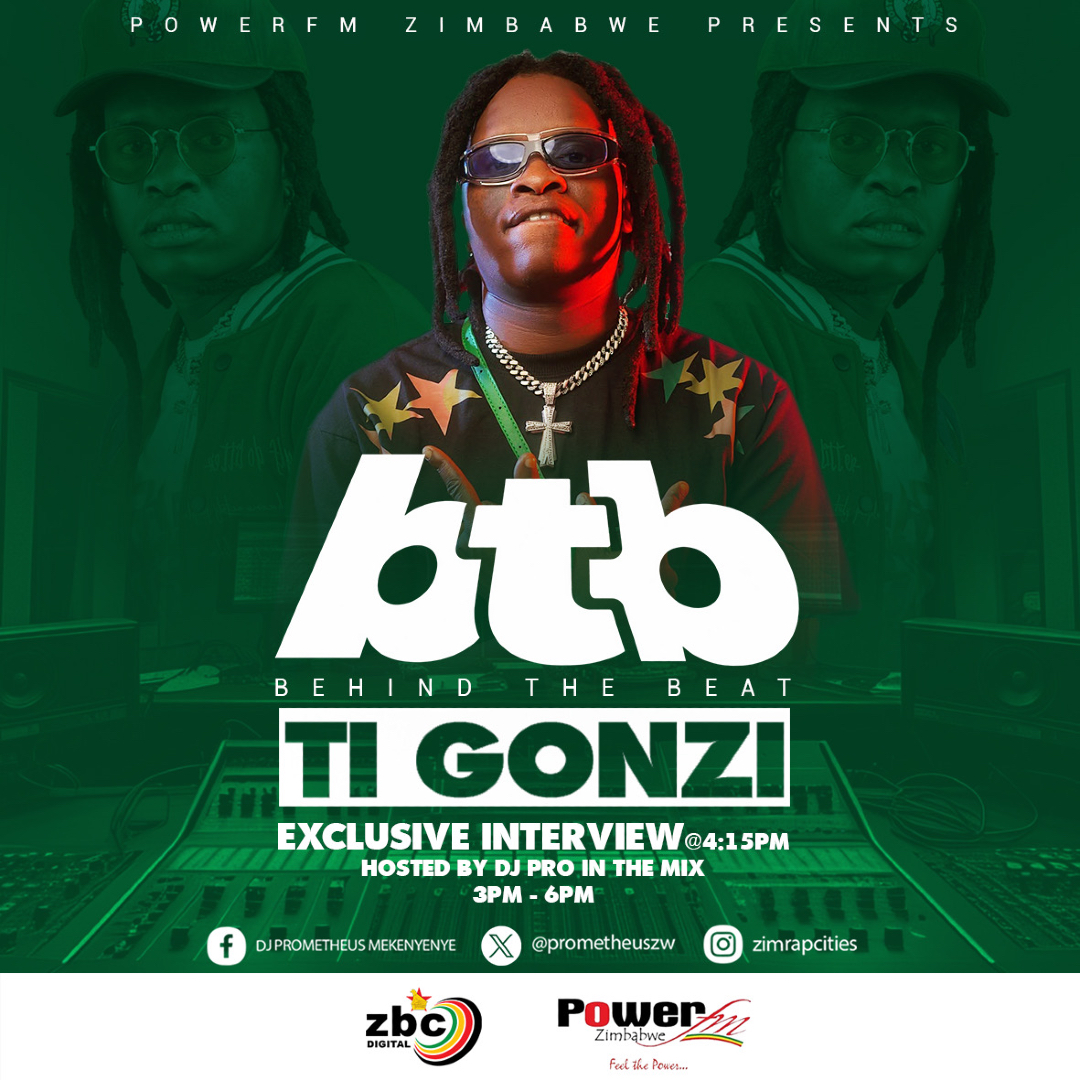 powerfmzimbabwe's tweet photo. Ti Gonzi goes behind the beat with DJ PRO IN THE MIX on Powerfm this Friday @4:15pm.
 #behindthebeat #fayafriday https://t.co/CjoTM4cYBg