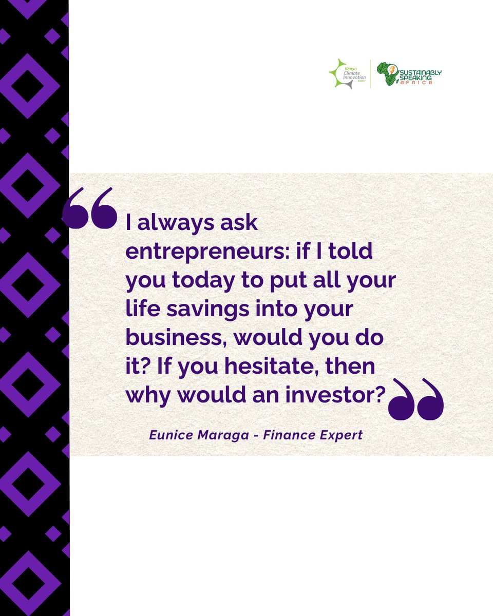 KenyaCIC's tweet photo. Would you bet your life savings on your business? 💭
If the answer makes you pause, that's a signal to strengthen your model, numbers, or strategy before seeking funding.

Nyatichi Maraga shared this on the @SSAfricaPod, where she unpacks why money often isn't an entrepreneur's real challenge, why pre-investment support can make or break a business, and how enterprises can tap into climate opportunities without starting out as climate businesses.

🎧 Catch the full conversation on YouTube: https://t.co/J6uny7CI4a
Listen on Spotify: https://t.co/bO8gZaxLaT
Apple Podcasts:https://t.co/JKRkTB5HT1