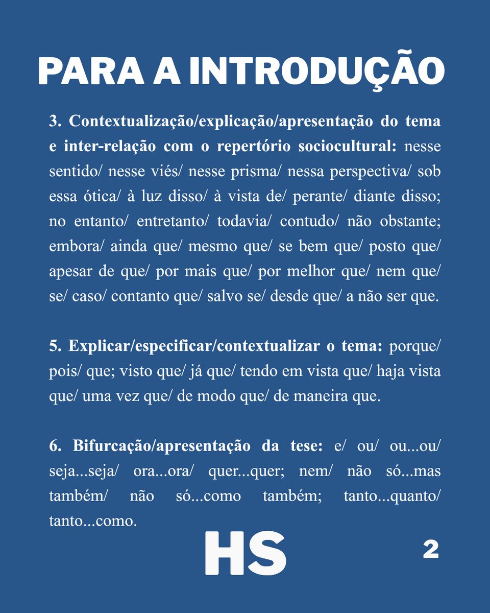 inobstante's tweet photo. Espero que ajude! Conectivos para a Redação do Enem 2026! 💙
#enem2026 #redacaodoenem #redacao #belem #belempa https://t.co/jUPcmPw9PM