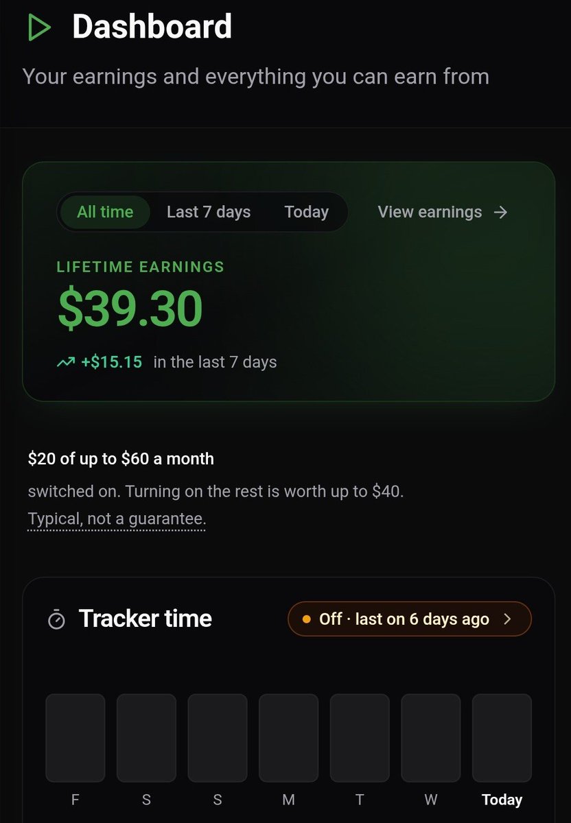 LateToEvryThing's tweet photo. Late to everything. Stocks, crypto, every trend.

But I got paid $39.30 for data Big Tech was already taking for free.

Code NQPG5BY5 (link in bio). Referral: I get a bonus if you join. Earnings vary, not guaranteed.

Breakdown + my real dashboard in the pics 👇(Check Below) https://t.co/JKMyPpnsQL