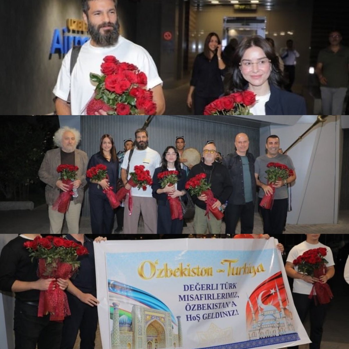SRCMagazin's tweet photo. Serkan Çayoğlu ve Özge Gürel, "Türkiye - Özbekistan Kültür ve Sanat Buluşmaları" kapsamında gittiği Özbekistan'da geleneksel müzikler ve büyük bir coşkuyla karşılandı!
​Detaylar 👉 https://t.co/iymDmXJhbt
​#SerkanÇayoğlu #ÖzgeGürel #Özbekistan #Magazin #SrcMagazin https://t.co/NmuBIVpoAf
