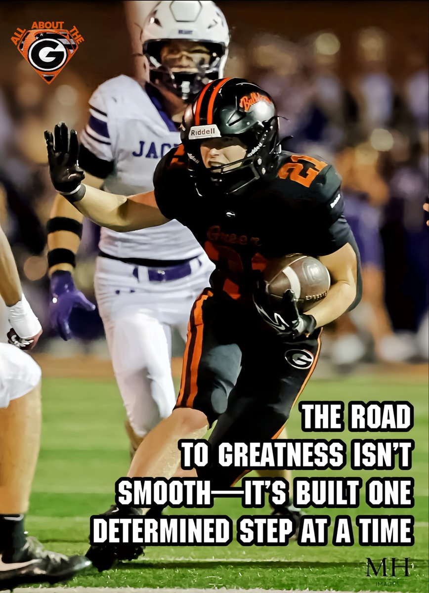 GHSBulldogsFB's tweet photo. Every setback is a lesson, every struggle is strength, and every step forward brings you closer to greatness.
#AllAboutTheG https://t.co/HRw2mi2YSD